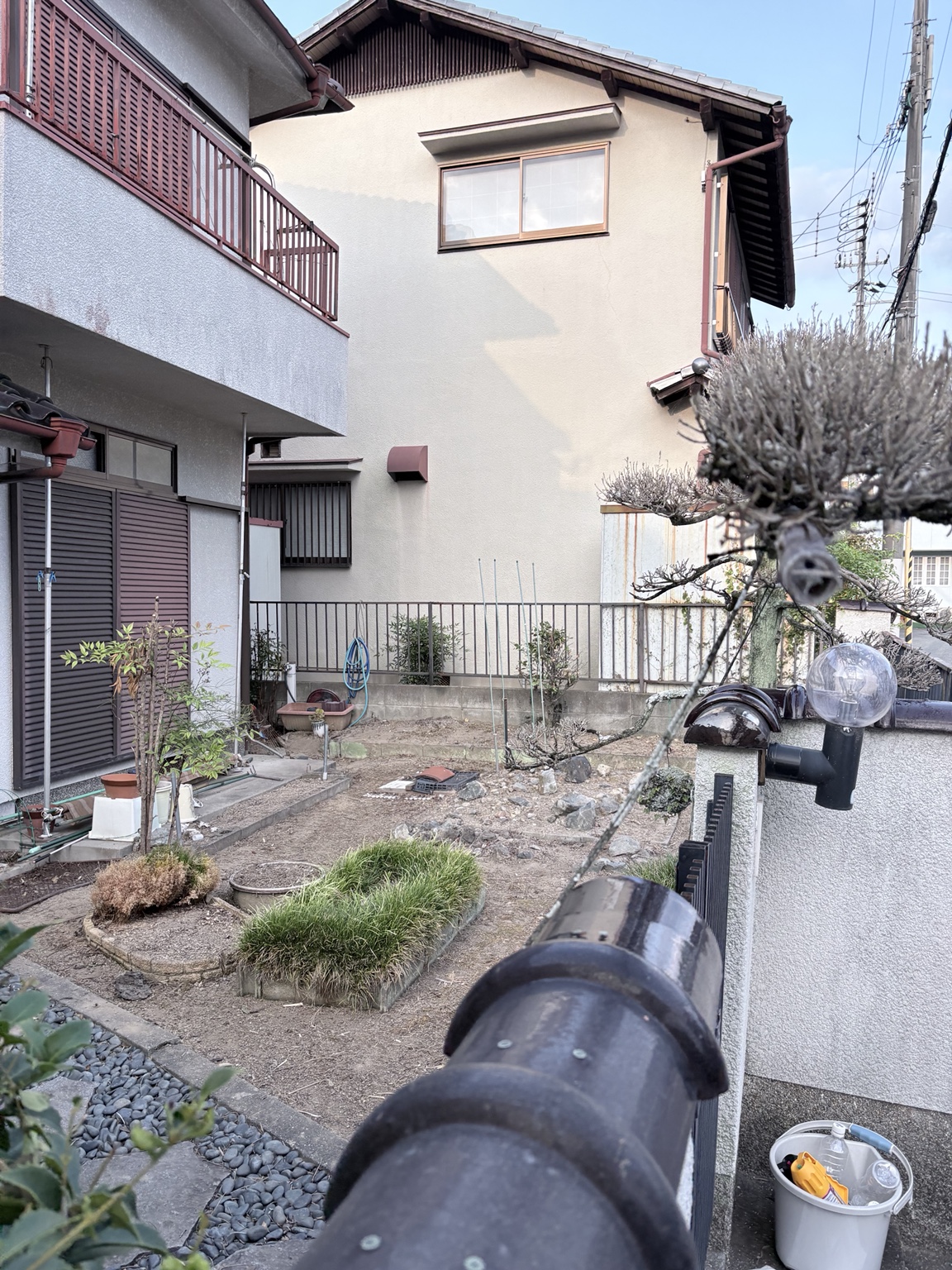 お庭全体の除草・お手入れの作業後
