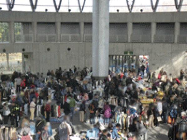 花博記念公園鶴見緑地で開催された大規模フリーマーケットの様子